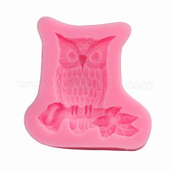 Cute Owl Design DIY Food Grade Silicone Molds&nbsp;AJEW-L054-24