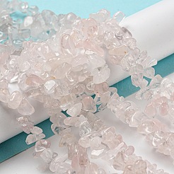 Natural Rose Quartz Chip Beads Strands&nbsp;F007-02
