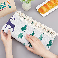 Cotton Hemp Microwave Dustproof Cover&nbsp;AJEW-WH0250-83A