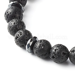 Energy Power Cross Beads Stretch Bracelets Set for Men Women&nbsp;BJEW-JB06891