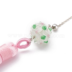 Metal Bookmark Gift with Polyester Tassel Big Pendant Decorations&nbsp;AJEW-JK00167-05