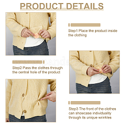 PVCフラワーシャツクリップ10個  婦人服用ファスナークリップ  ミックスカラー  32~45x33~49x3~3.5mm&nbsp;FIND-WH0173-477
