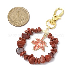 Natural Red Jasper Chip Pendant Decoration&nbsp;KEYC-JKC00976-01