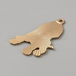 エナメルペンダントと合金  ゴールドカラー  犬  ホワイト  43x28x1.5mm  穴：2mm&nbsp;LS-FIND-WH0366-287KCG-08