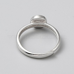 925 Sterling Silver Adjustable Ring Components&nbsp;DIY-WH0888-141P-01