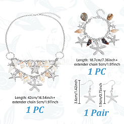 Ocean Theme Jewelry Sets&nbsp;SJEW-GA0001-05