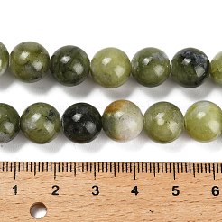 天然台湾ヒスイのビーズ連売り  ラウンド  10~10.5mm  穴：1mm  約39~40個/連  15.43~15.91''（39.2~40.4センチメートル）&nbsp;G-B128-A07-04