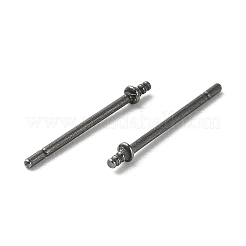 Titanium Stud Earring Findings&nbsp;FIND-R096-02B-P