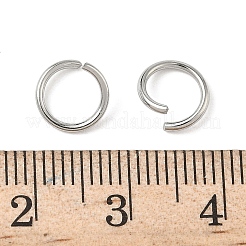304ステンレススチールオープン丸カン  ラウンド  ステンレス鋼色  8x1mm  18ゲージ  内径：6mm&nbsp;STAS-Z150-01D-P