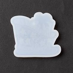 Bird's Nest Stadium with Coconut Tree Pendant Silicone Molds&nbsp;DIY-K054-15