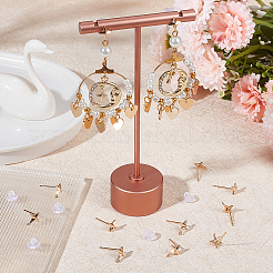 14Pcs Brass Star Stud Earring Findings&nbsp;KK-BBC0009-47