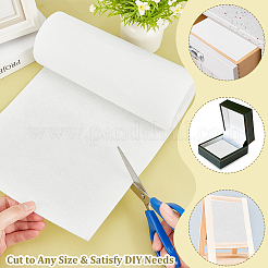 ポリエステルフェルト生地  DIY工芸品  ホワイト  300x24x0.2cm&nbsp;DIY-WH0430-456A-01