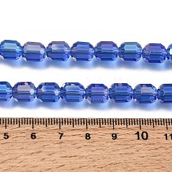 Electroplate Transparent Column Glass Beads Strands&nbsp;EGLA-A043-02-AB09