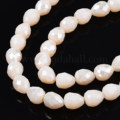 Opaque Glass Beads Strands&nbsp;EGLA-T008-16M