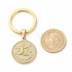 304 Stainless Steel Pendants Keychain&nbsp;KEYC-JKC00314-09