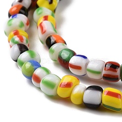 Opaque Handmade Lampwork Beads Strands&nbsp;LAMP-H061-04