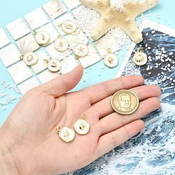 10Pcs 10 Styles Ocean Brass Enamel Pendants&nbsp;KK-CJ0005-89