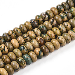 Natural Verdite Stone Beads Strands&nbsp;G-T140-72A