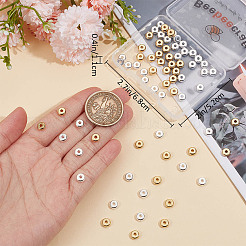 80Pcs 2 Colors 304 Stainless Steel Spacer Beads&nbsp;STAS-BBC0004-30