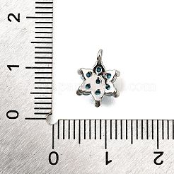Brass Micro Pave Cubic Zirconia Pendants&nbsp;KK-D356-01B-P