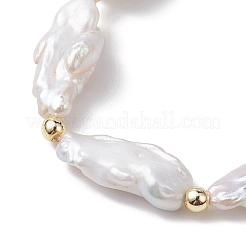 Natural Keshi Pearl Stretch Bracelets for Women&nbsp;BJEW-JB10244