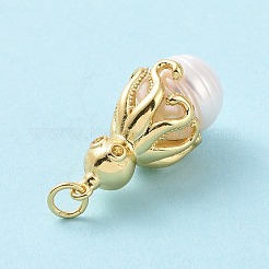 Shell Pearl Pendants&nbsp;KK-C004-10G