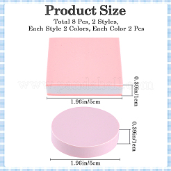8Pcs 4 Styles Rubber Stamps&nbsp;AJEW-CP0008-33