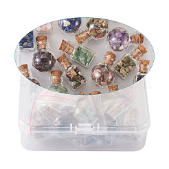 Glass Wishing Bottle Decorations&nbsp;AJEW-TA0017-19