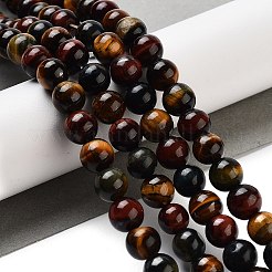 Natural Tiger Eye Beads Strands&nbsp;G-G448-8mm-21AB