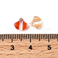 透明なアクリルビーズ  ファン  ミックスカラー  7x7.5x3.5mm  穴：1.5mm  約5000個/500g&nbsp;OACR-H051-06