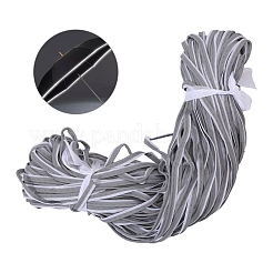 反射コットンリボン  グレー  1/4インチ（8mm）  約110.00ヤード（100.58m）/かせ&nbsp;SRIB-WH0011-283