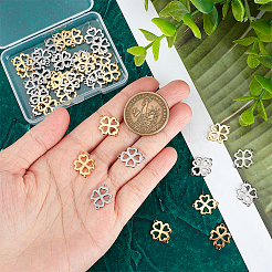 40Pcs 2 Colors 201 Stainless Steel Connector Charms&nbsp;STAS-UN0051-73