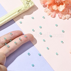 プレシオサ®クリスタルビーズ  チェコクリスタル  双円錐形(451 69 302 ロンデル)  50005 カリブ海  3mm  穴：0.8mm&nbsp;LS-X-PRC-BA3-50005