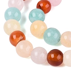 Natural Multi-Color Agate Beads Strands&nbsp;G-Q606-42B-A01