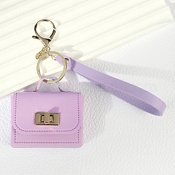 Portable PU Leather Bag Keychains&nbsp;FIND-CL0002-42B
