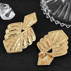 Leaf 304 Stainless Steel Dangle Stud Earrings&nbsp;EJEW-L287-076G