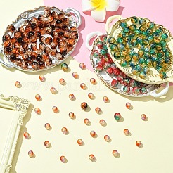 100Pcs Crackle Glass Beads&nbsp;CCG-YW0001-19B-01