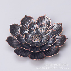 Zinc Alloy Incense Holder&nbsp;DJEW-WH0007-09R
