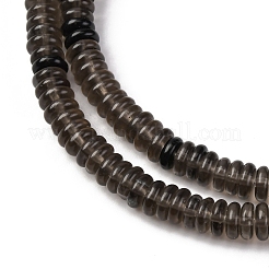 天然氷オブシディアンビーズ連売り  ロンデル  6x2mm  穴：0.8mm  約166~168個/連  15.16~15.35インチ（38.5~39cm）&nbsp;G-L624-H17-6x2mm