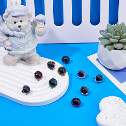 80 Sets 10 Colors Plastic Doll Craft Eyes&nbsp;DIY-DC0002-38B