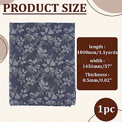 Flower Pattern Polycotton Fabrics&nbsp;DIY-WH0128-90B