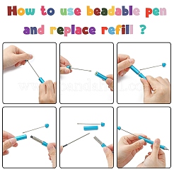 Plastic Beadable Pens&nbsp;AJEW-L082-B05