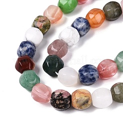 Natural & Synthetic Mixed Stone Beads Strands&nbsp;G-Q608-08A-09