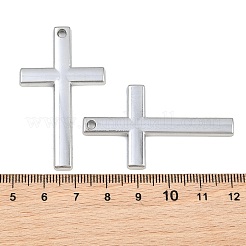 合金ペンダント  クロスチャーム  プラチナ  49.5x28.5x3mm  穴：2.5mm&nbsp;AL-CBA2376-10P