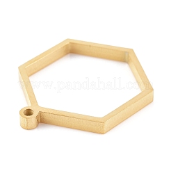 Ion Plating(IP) 304 Stainless Steel Open Back Bezel Pendants&nbsp;STAS-K208-13G