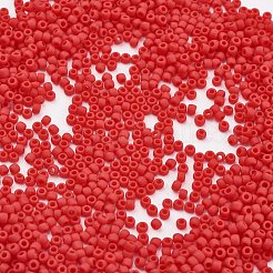 TOHO日本のシードビーズ  ラウンド  （45af）不透明なフロストチェリー  11/0  2x1.5mm  穴：0.5mm  約42000個/ポンド&nbsp;SEED-F002-2mm-45AF
