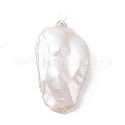 Natural Keshi Pearl Pendants&nbsp;PALLOY-JF04900-02