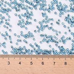 シリンダーシードビーズ  銀並ぶ  丸い穴  均一サイズ  スチールブルー  2x1.5mm  穴：0.8mm  約888個/10g&nbsp;X-SEED-H001-G13