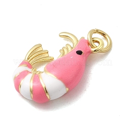 Brass Enamel Pendants&nbsp;KK-H092-07G-03