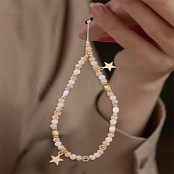 1Pc Polymer Clay & Alloy Mobile Straps&nbsp;AJEW-LP0005-52B